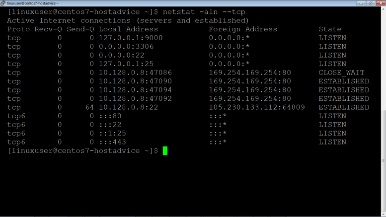 Netstat – Network Statistics