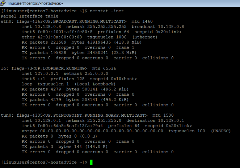 Netstat – Network Statistics