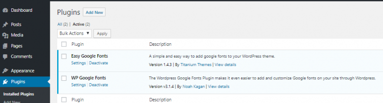 Scan the site for plugin performance.