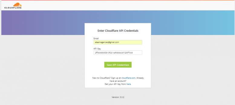 Activate CloudFlare