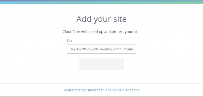 Activate CloudFlare