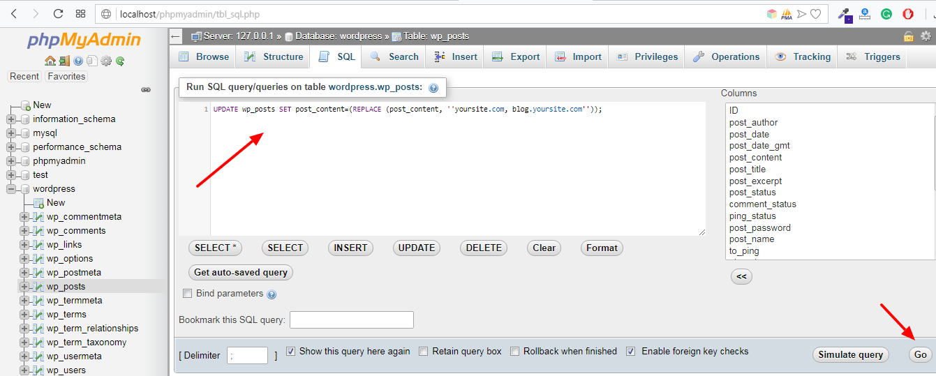 How to Fix Image Links after a WordPress Migration Using phpMyAdmin