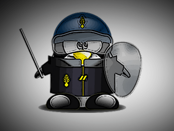 a picture of penguin in defense