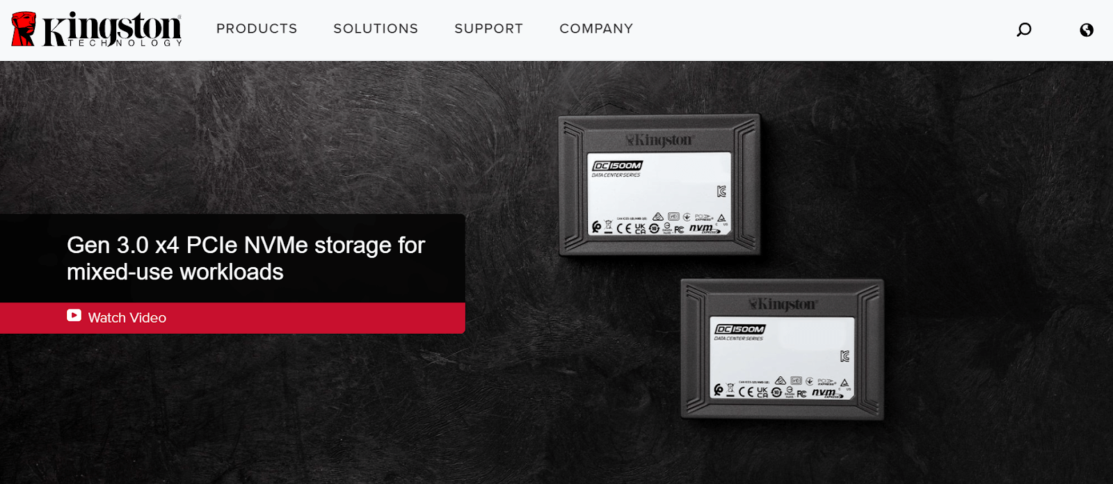 Kingston Digital Announces DC1500M Data Center U.2 NVMe SSD