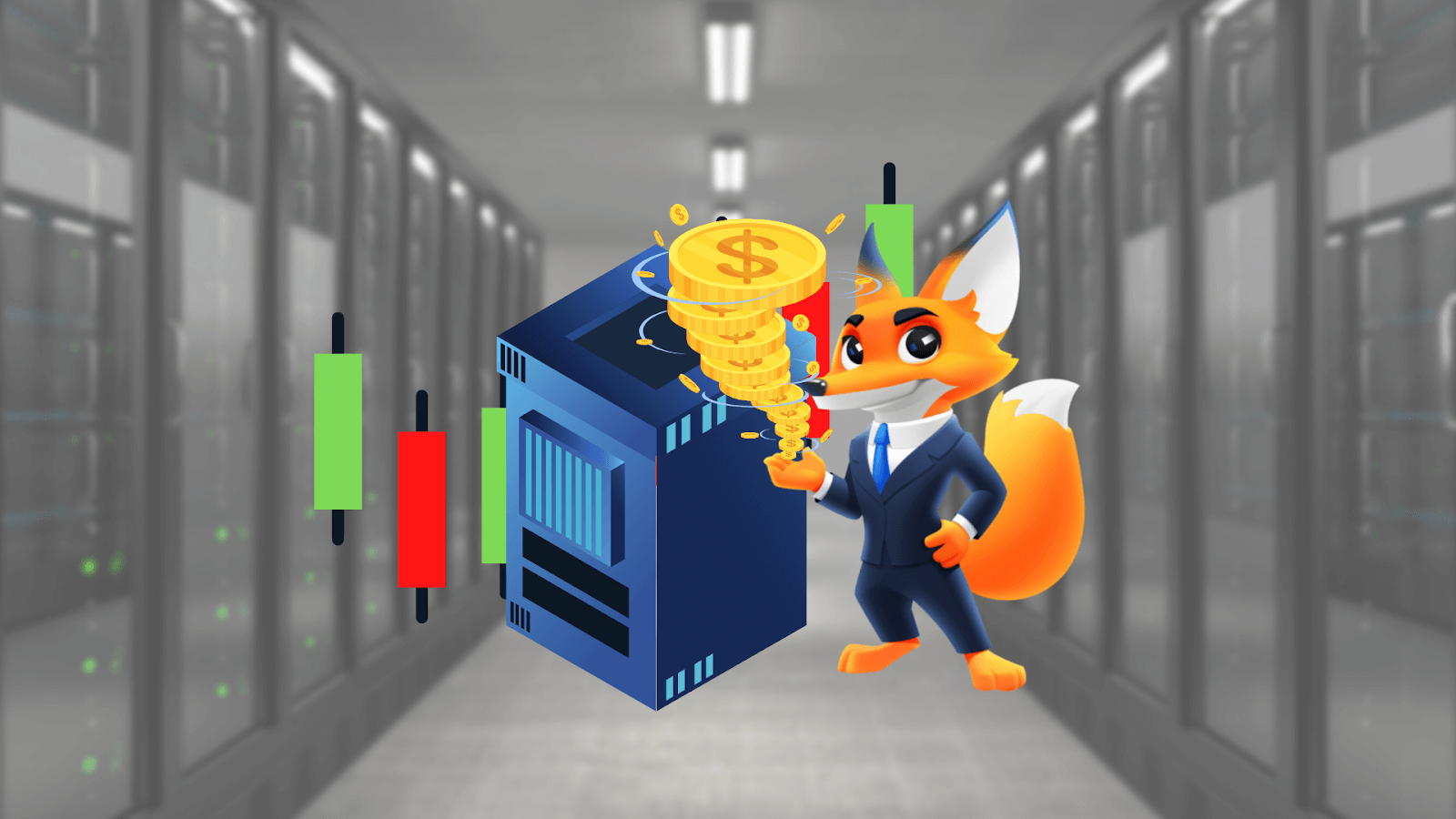 illustration of trading server