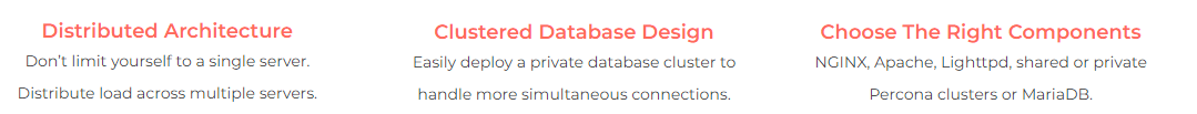 screenshot of Convesio features