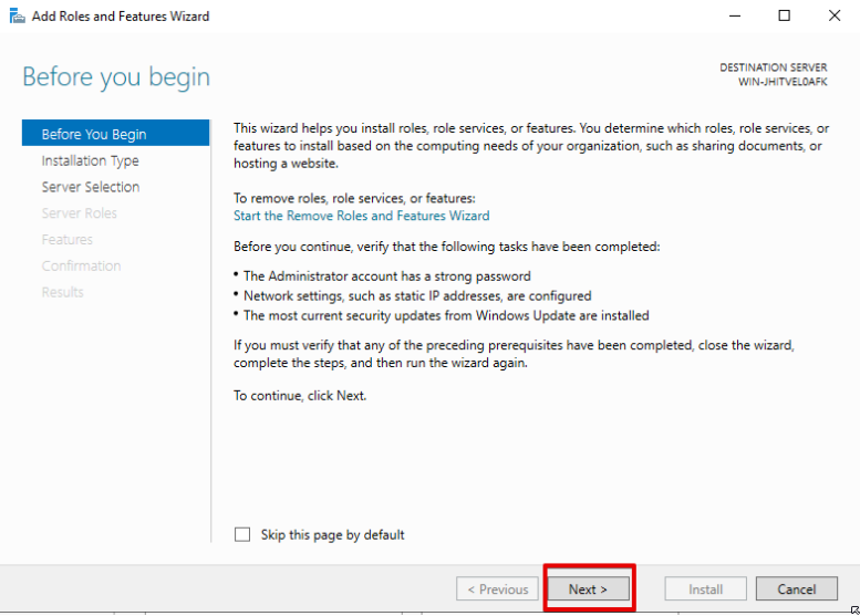 How to install Windows Server 2022 Container host