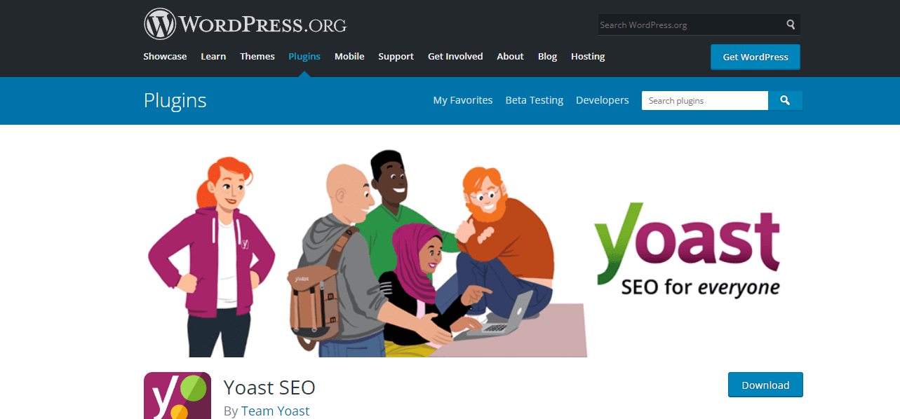 screenshot of WordPress plugins page