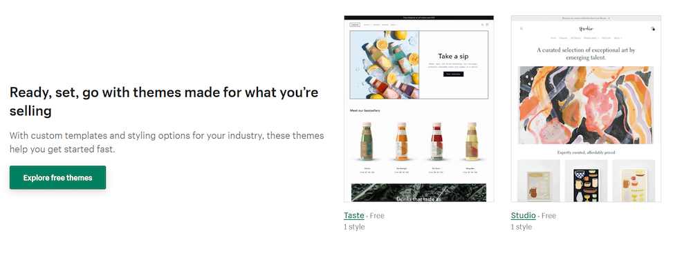 Shopify's themes