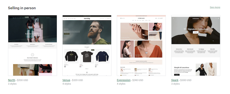 Shopify's themes