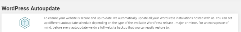 screenshot of SiteGround WordPress