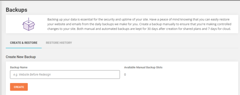 screenshot of SiteGround WordPress