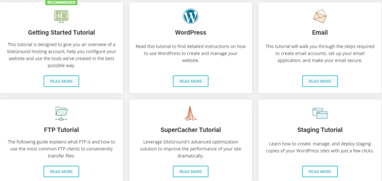 screenshot of SiteGround WordPress