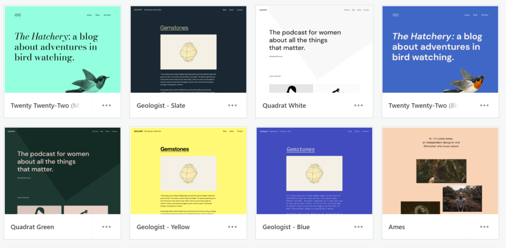 WordPress’ templates.