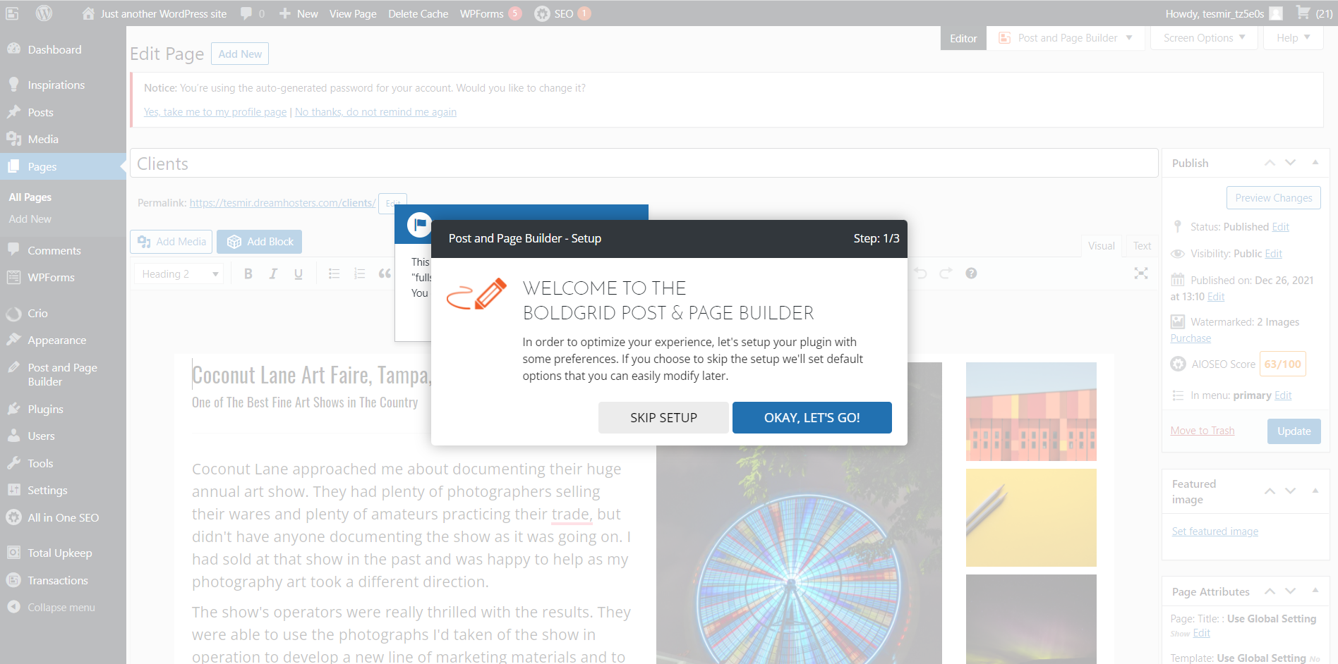 DreamHost Website Builder Planı Kurulumu
