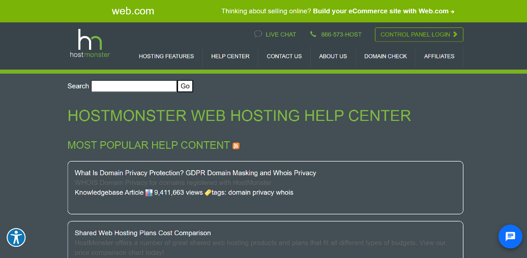 Final: Hostmonster vs GoDaddy