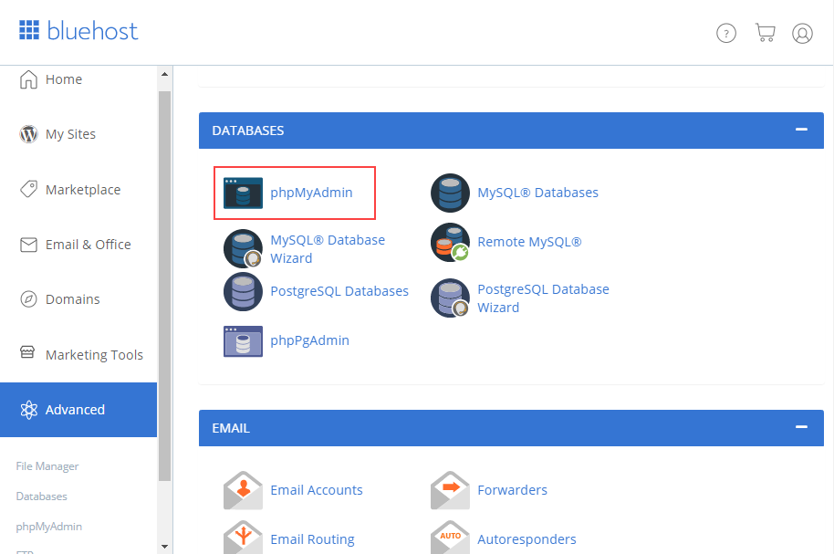Final: Changing Domain Name on Bluehost