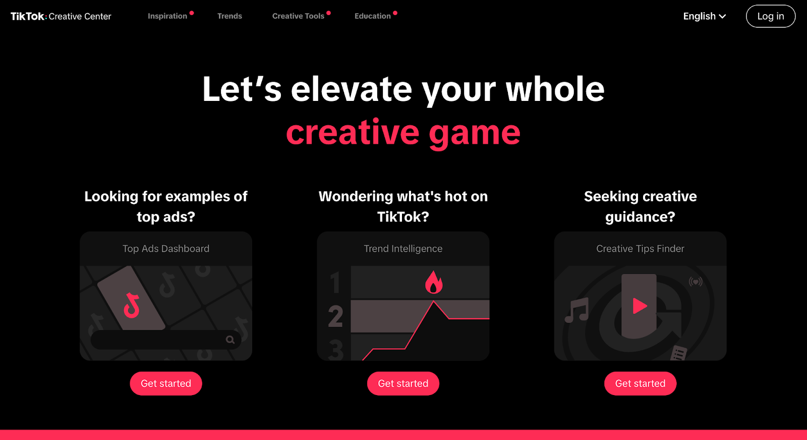 Screenshot from TikTok Creative Center.