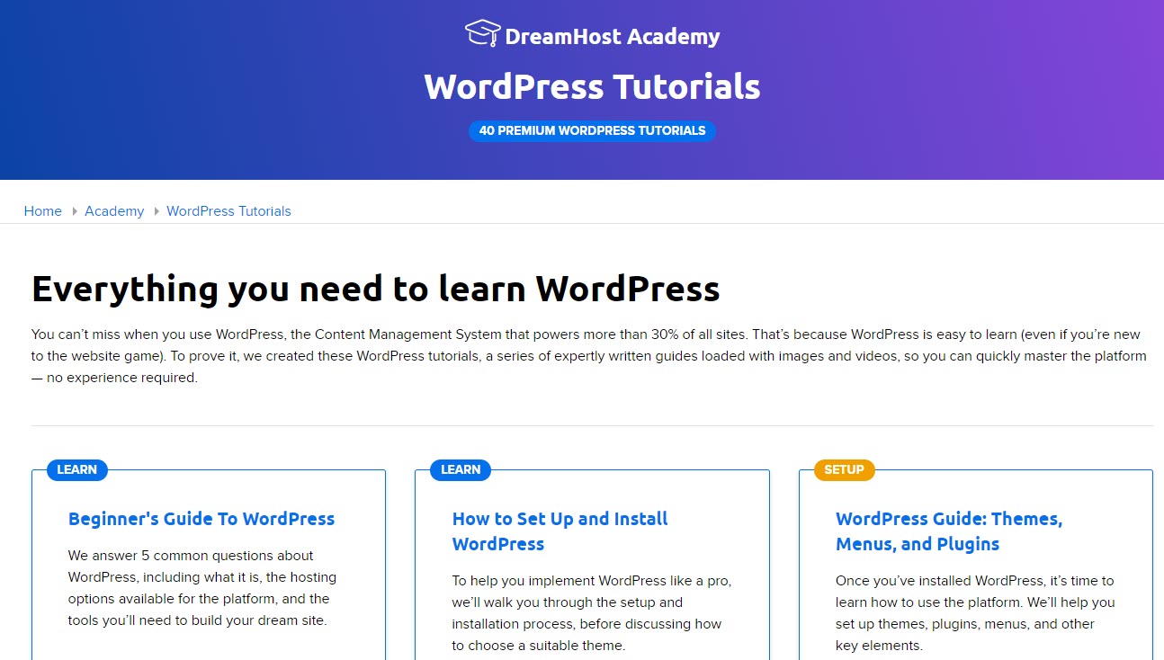 DreamHost WordPress eğitimleri