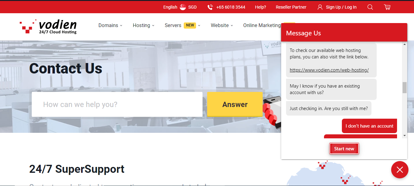 How to contact Vodien Customer Support - Contact List 2024