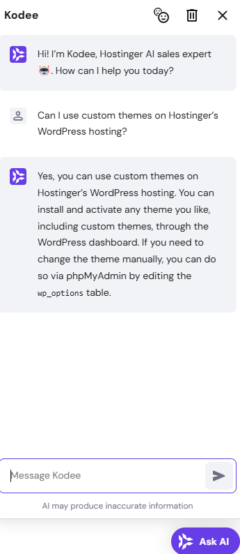 Hostinger WordPress Hosting