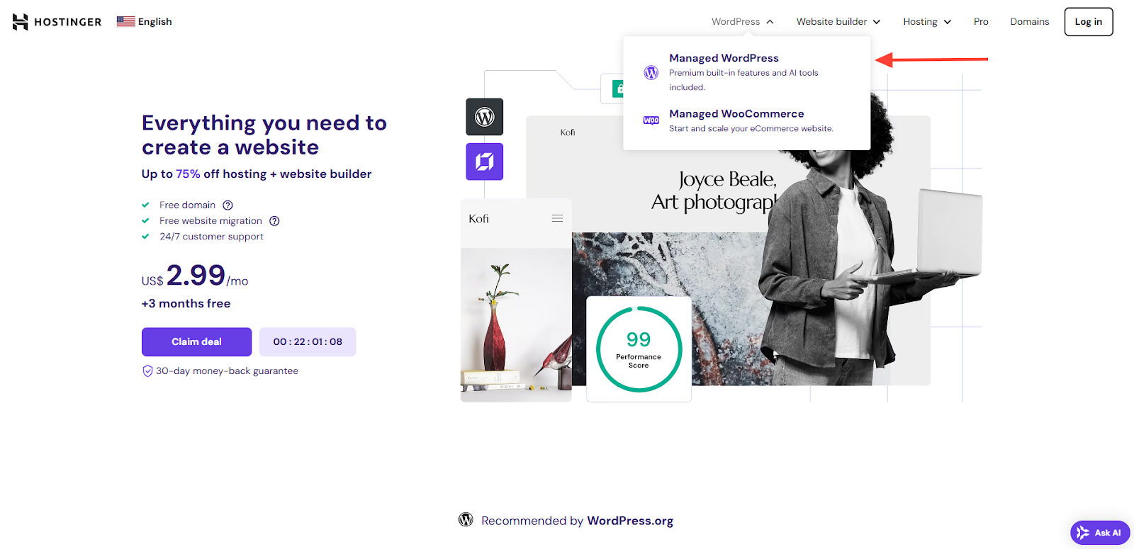 Hostinger WordPress Hosting