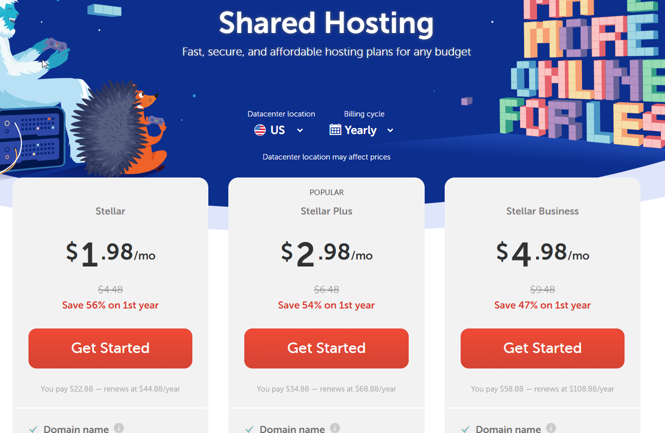 Planes de Black Friday y Cyber Monday de Namecheap