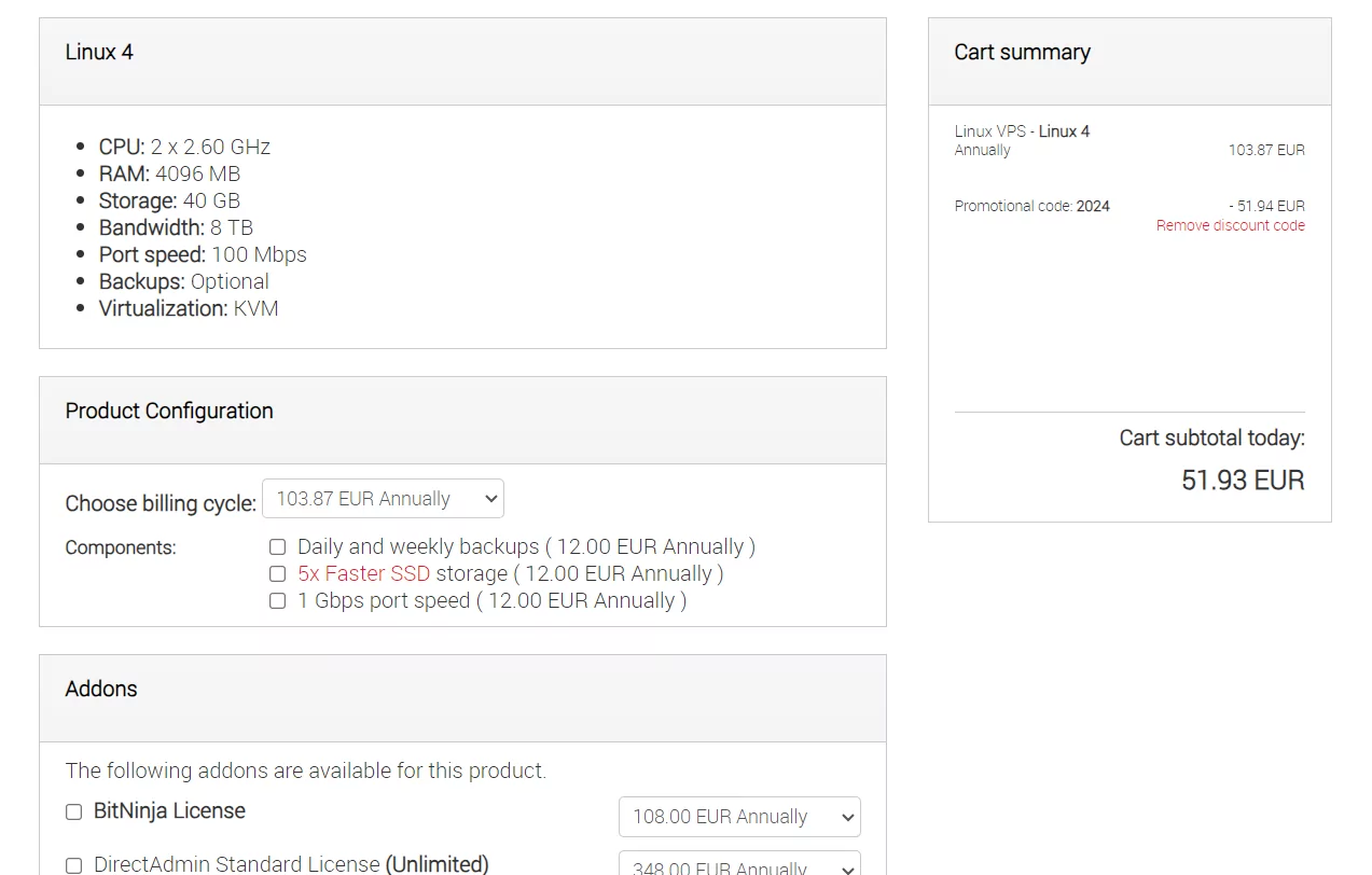 Time4VPS Black Friday & Cyber Monday Features