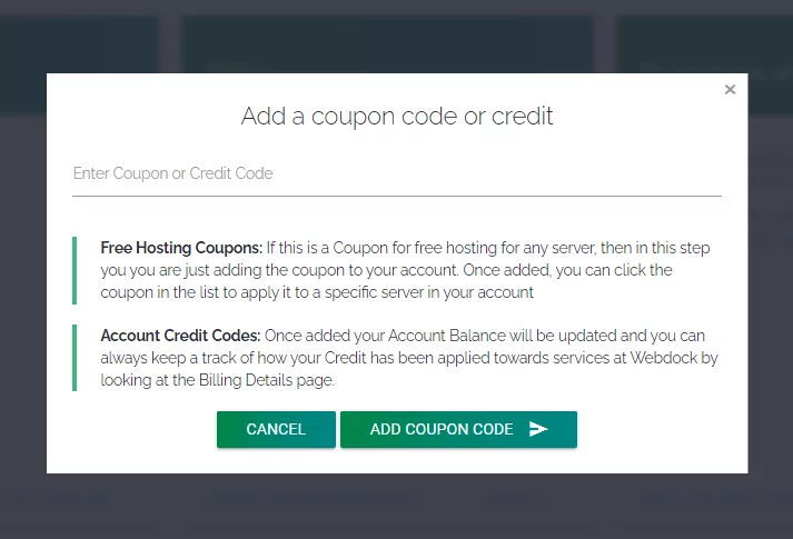 Kupóny na obnovenie Webdock hosting