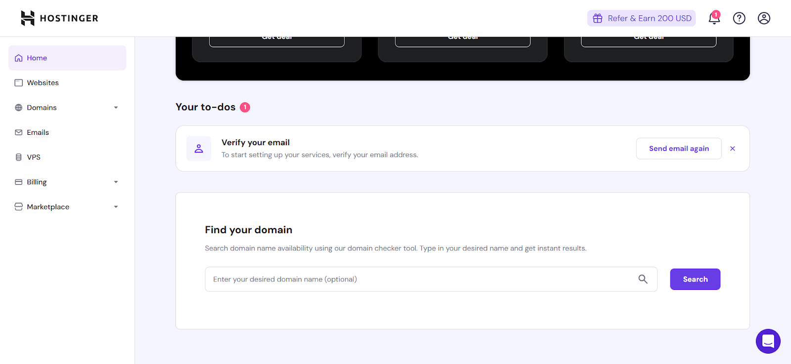 1Hostinger WooCommerce hosting