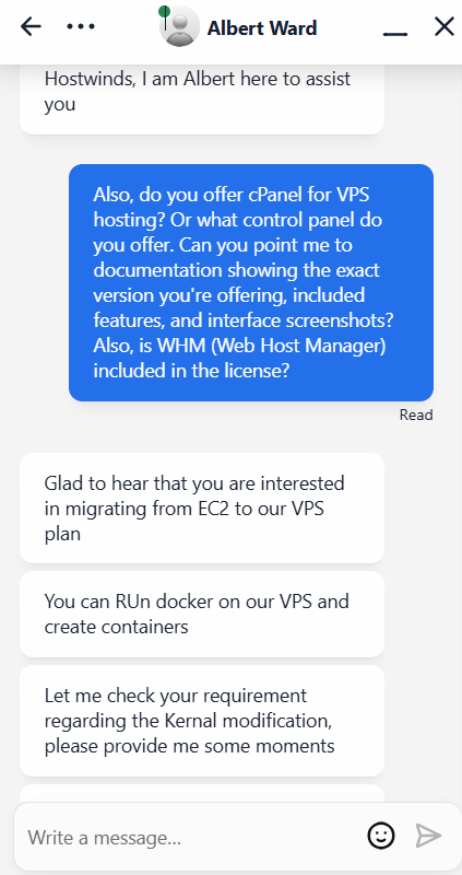 1Hostwinds VPS