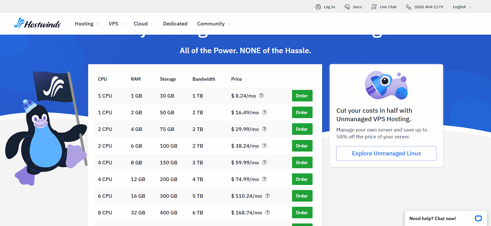 1Hostwinds VPS