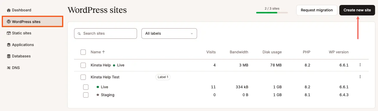 2Kinsta WordPress hosting