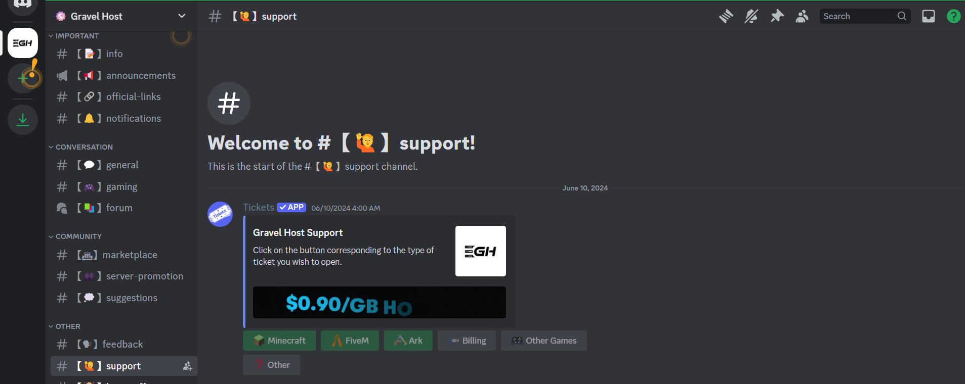 screenshot of Discord window