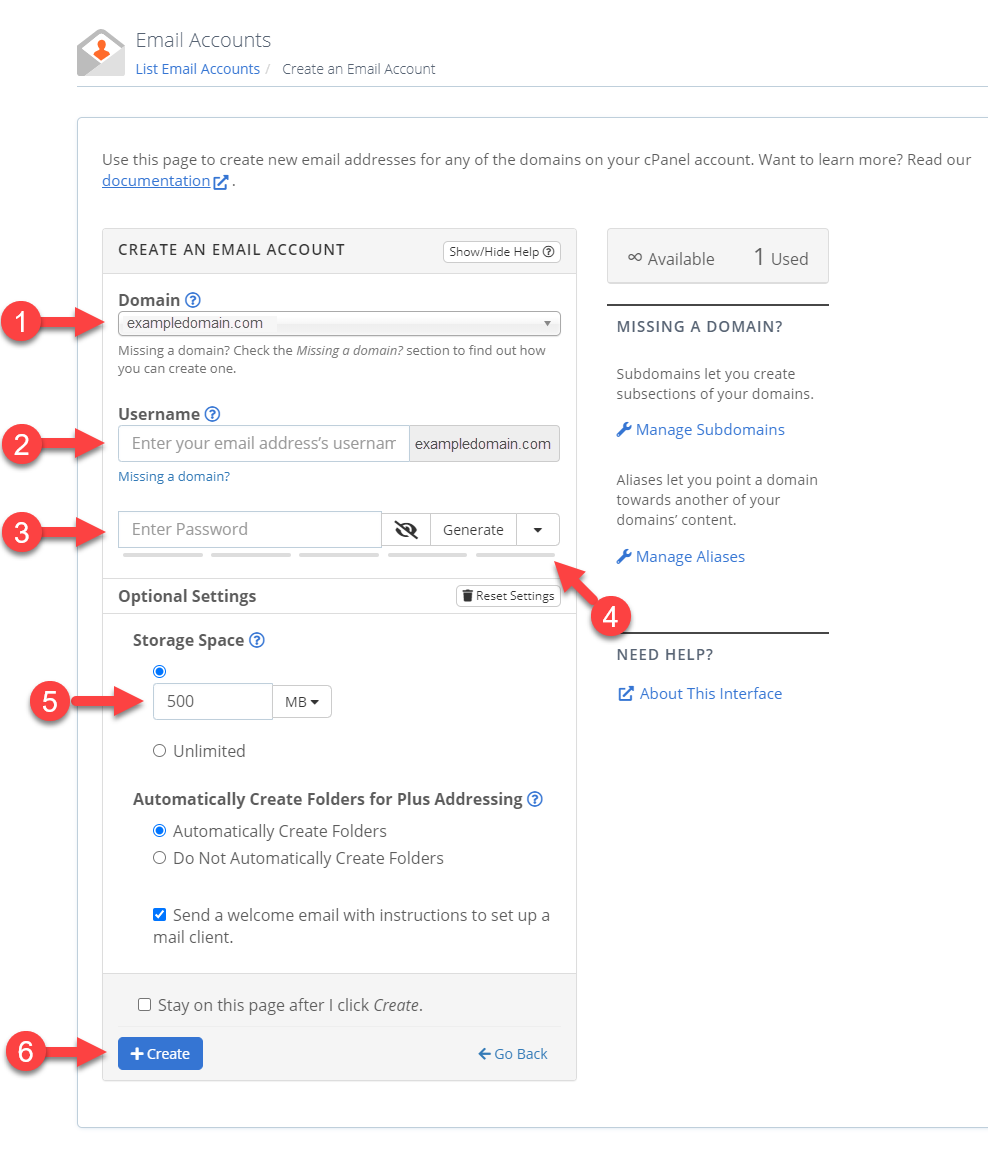 creating an email page screenshot
