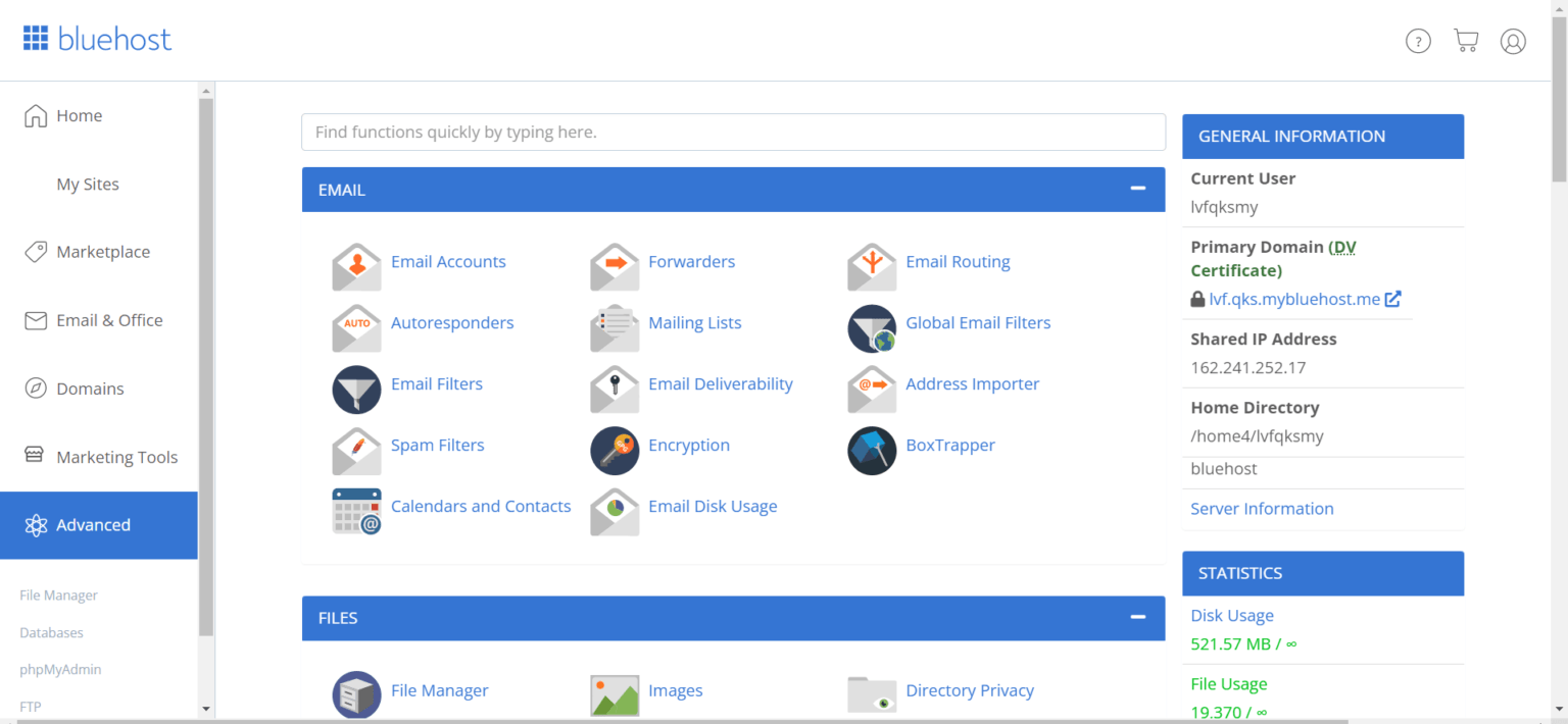 Bluehost PHP Hosting Review