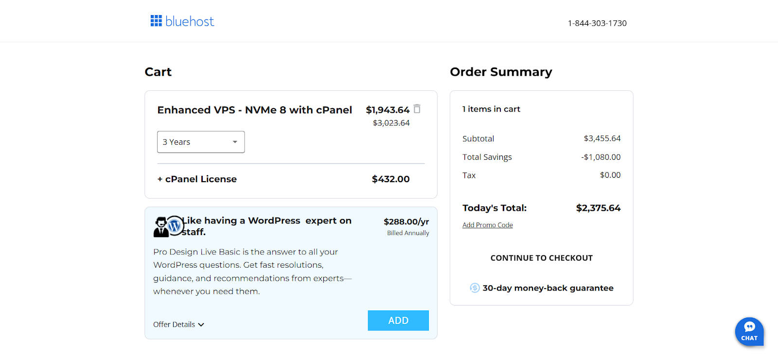 Bluehost VPS