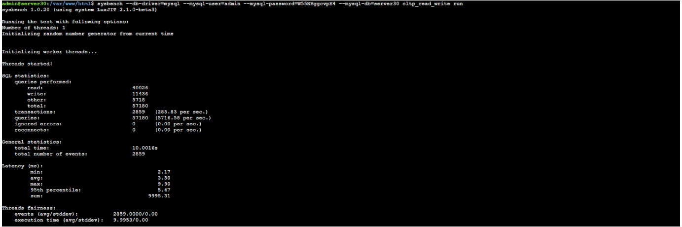 data performance test webdock
