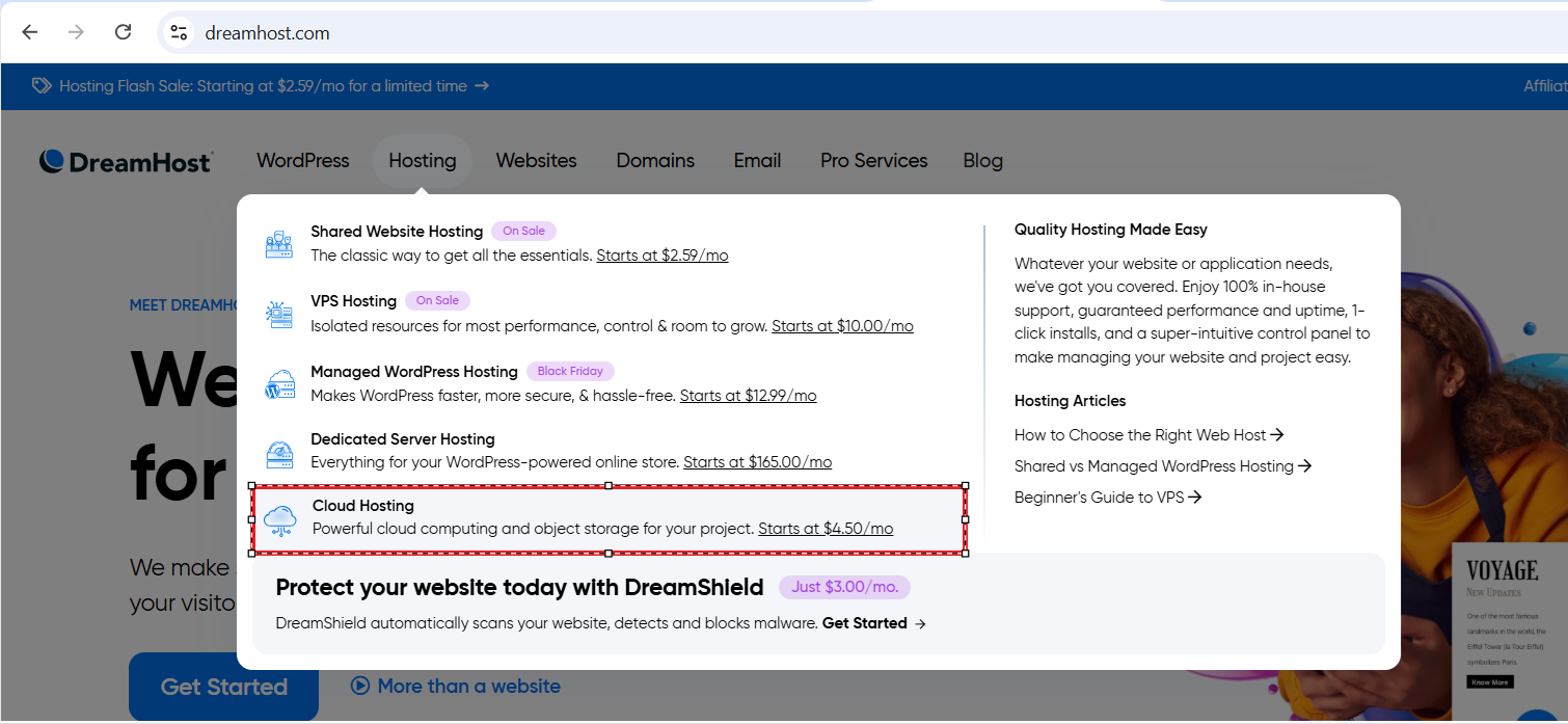Dreamhost Cloud Hosting Review