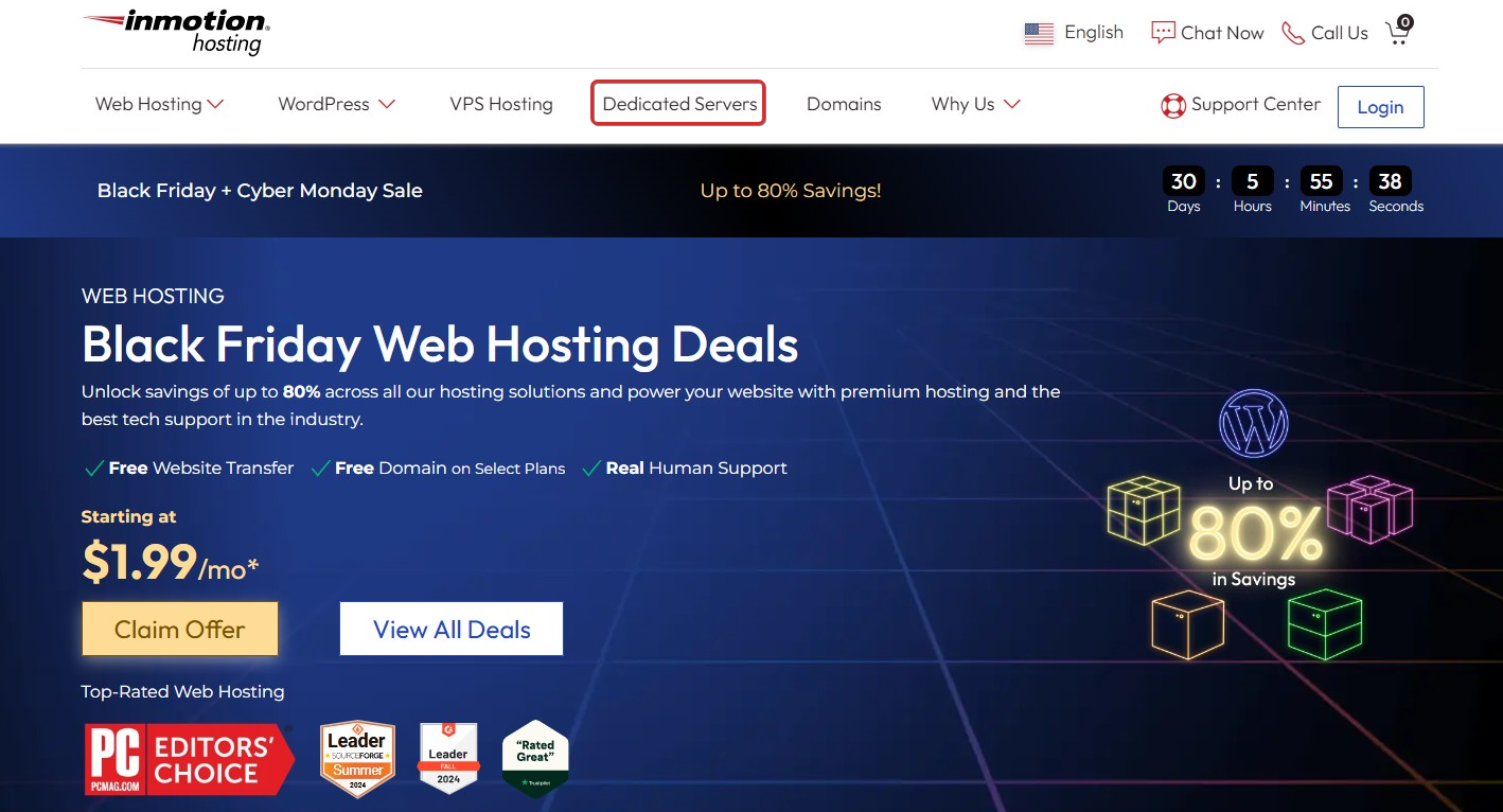 screenshot of the website