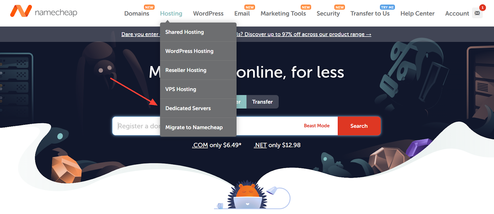 Namecheap Dedicated Server