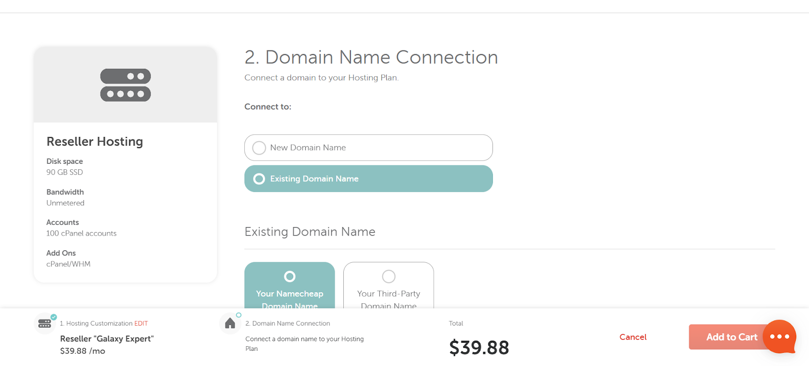 Namecheap Reseller Hosting
