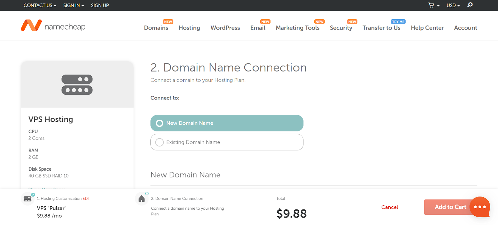 Namecheap VPS