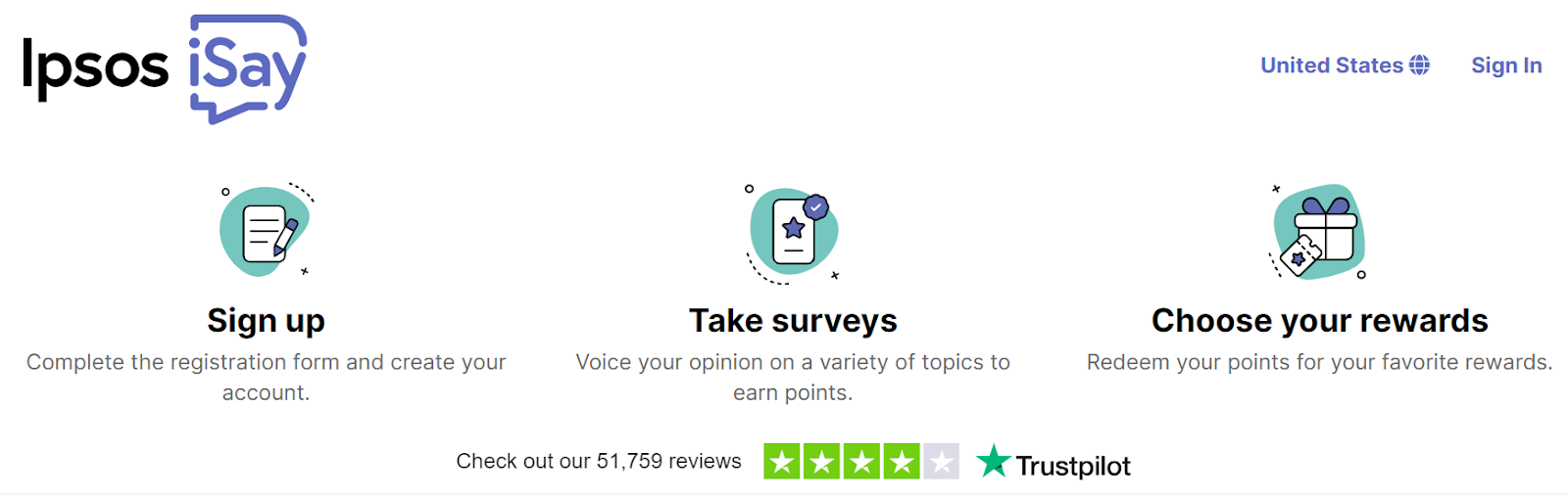 Ipsos i-Say website homepage