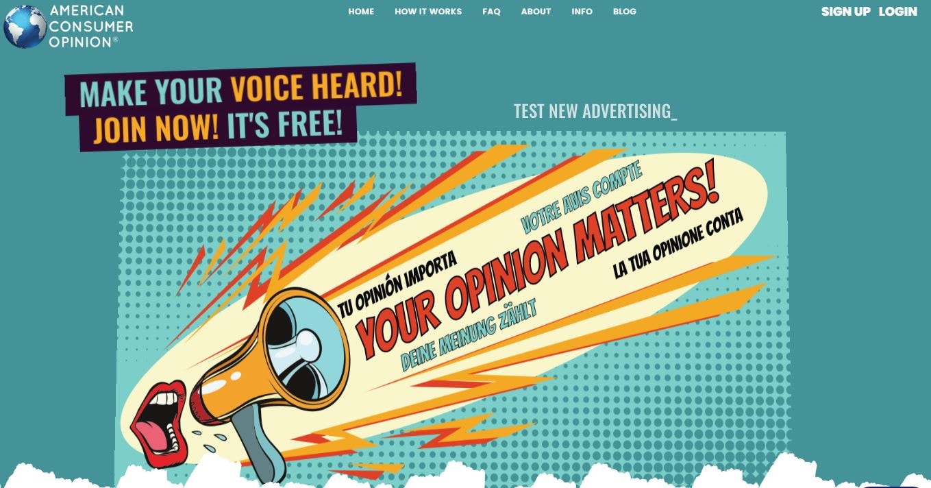 American Consumer Opinion website