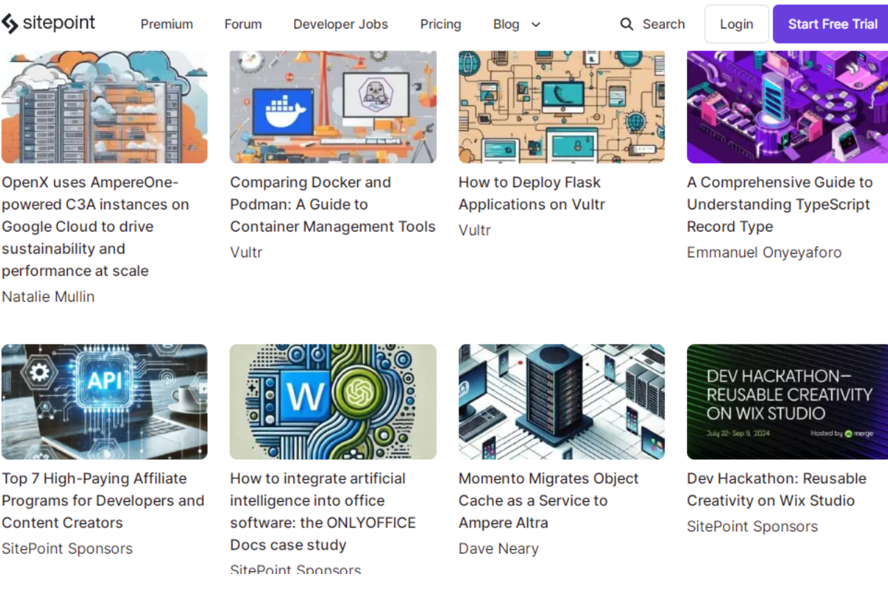 Sitepoint Website