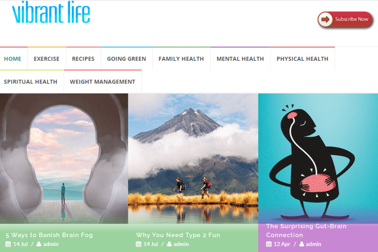 Vibrant Life Website