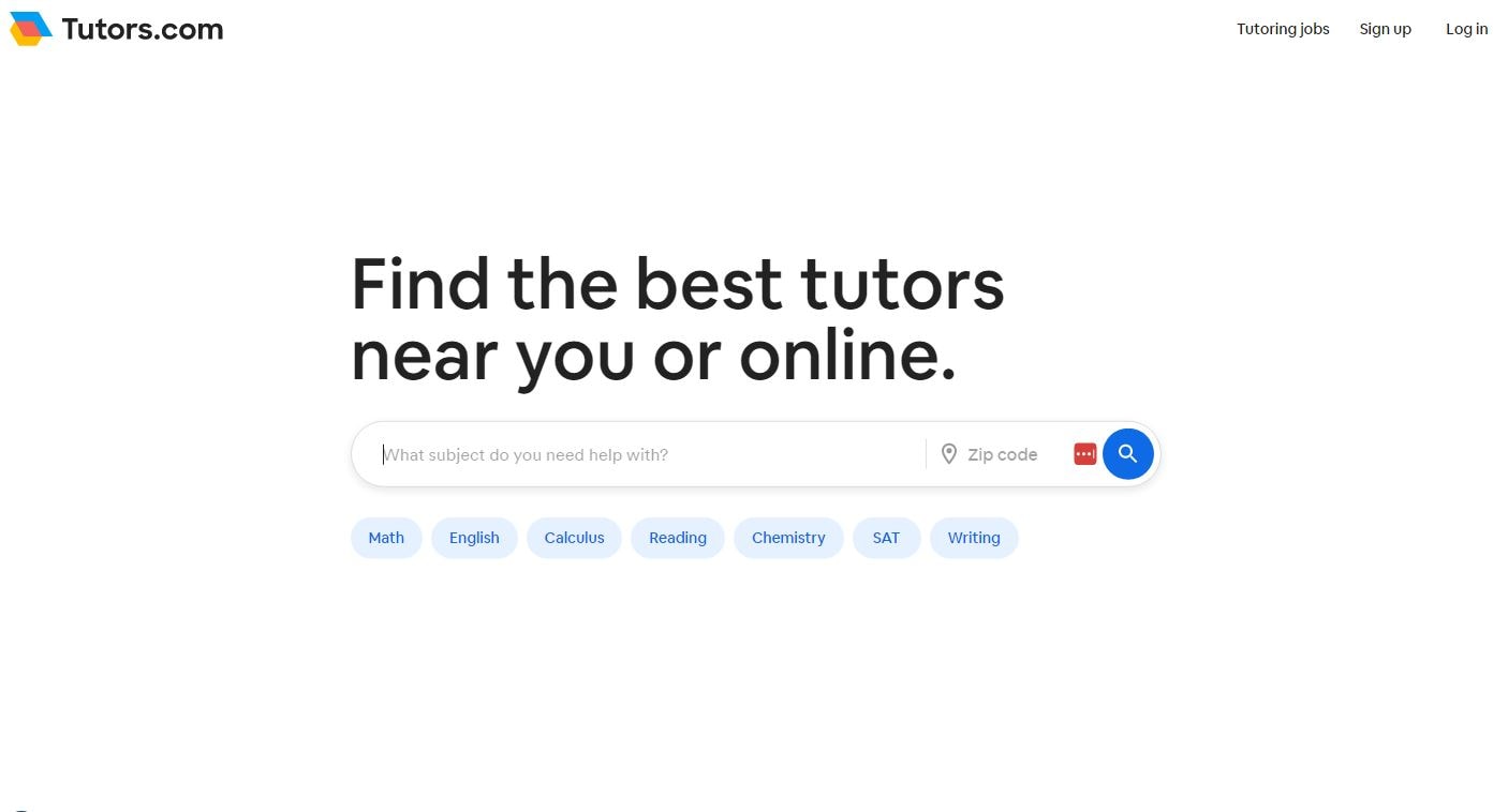 Tutors.com website