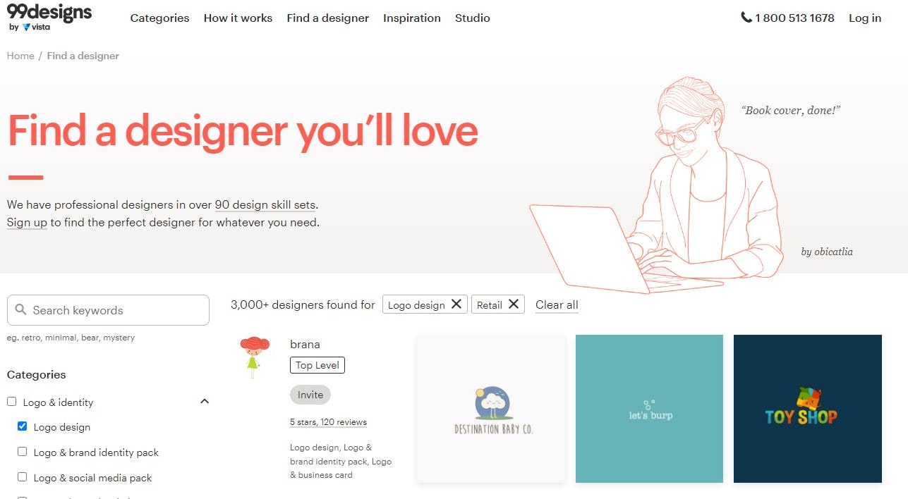 99designs.com website