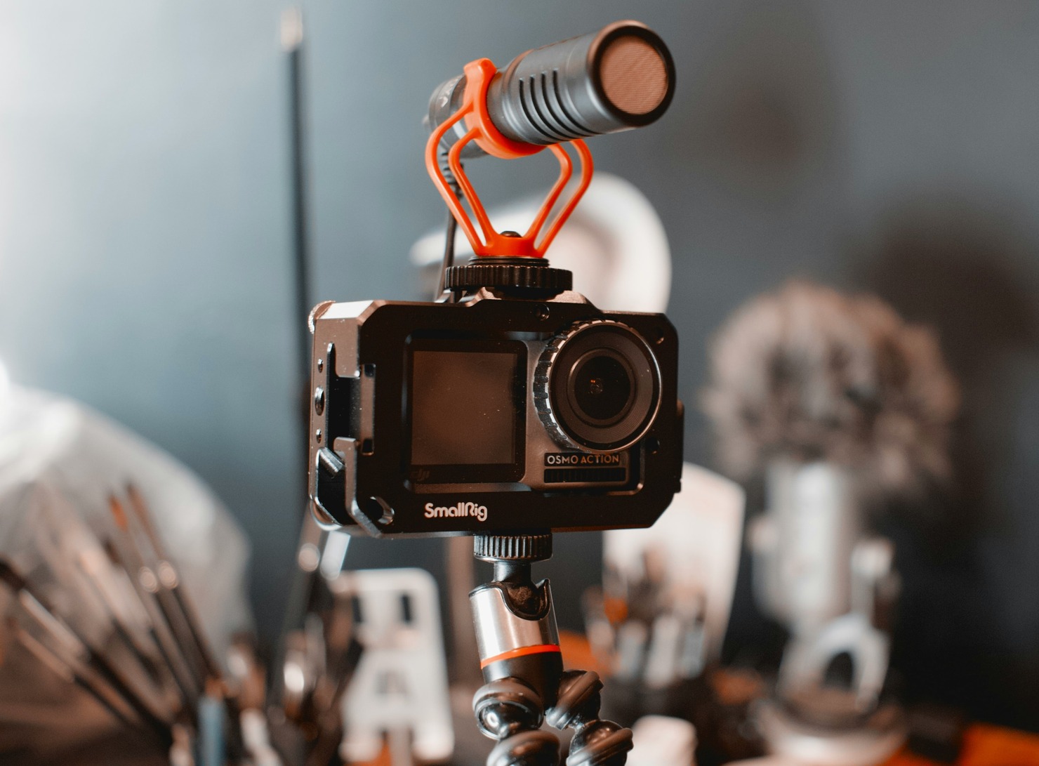 A camera as one of the tools for vlogging.